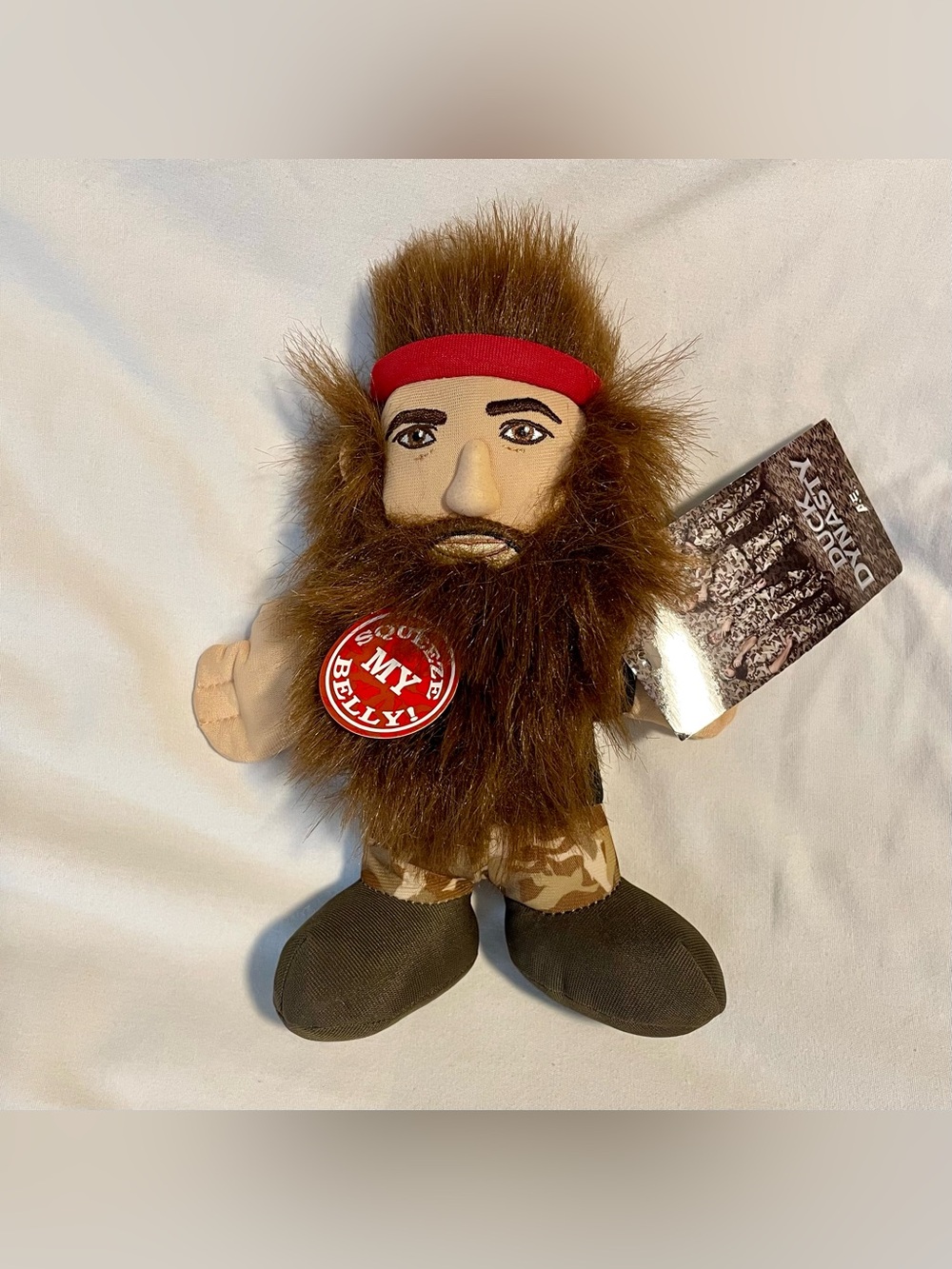 Duck Dynasty~ Voice~Bearded Jase 8" Plush Doll - NONworking Voicebox - A&E 2013